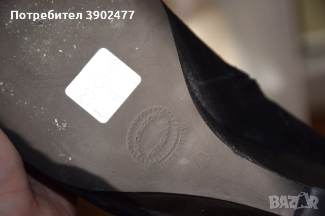 Чисто нови дамски кожени ботуши от Италия, велур, снимка 5 - Дамски ботуши - 52115910