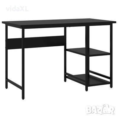 vidaXL Компютърно бюро, черно, 105x55x72 см, МДФ и метал(SKU:20550, снимка 1 - Други - 45733363