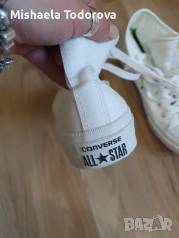 Нови Бели кецове оригинални Converse N 36,5 , снимка 4 - Кецове - 47037059