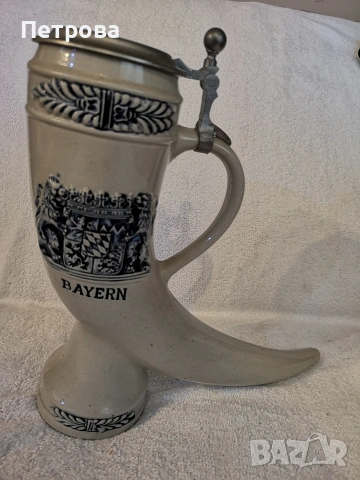 Халба-рог. , снимка 2 - Антикварни и старинни предмети - 53963041