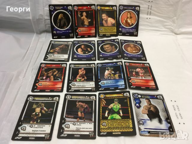 Пластмасови карти WW Smackdown и RAW (2004) от Италия.