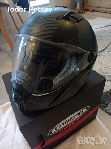 Мото каска Caberg Stunt., снимка 8 - Аксесоари и консумативи - 53859460