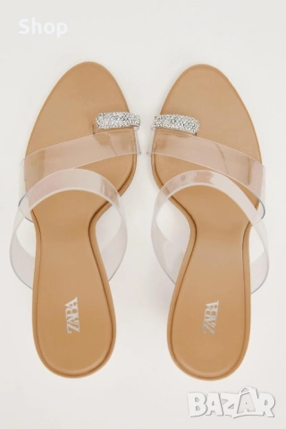 Сандали на ток на Zara 👛, снимка 5 - Дамски обувки на ток - 53773669