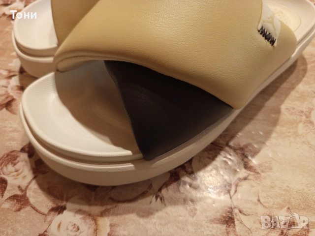 NIKE AND JORDAN Оригинал Нови Дамски Чехли от Естествена Кожа 39/40 н., снимка 4 - Чехли - 52683301