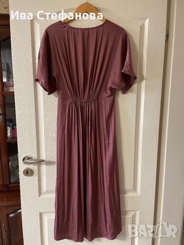Нова елегантна дълга рокля Испания  миди midi дължина изчистен модел Oysho , снимка 4 - Рокли - 45569894