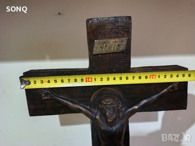 Уникално Старо Разпятие Кръст, снимка 12 - Антикварни и старинни предмети - 52824160