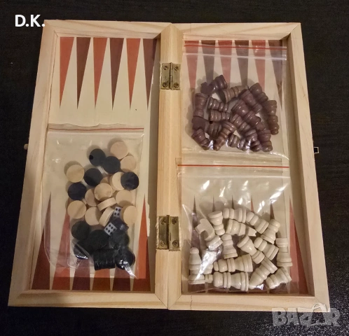 Дървен шах - чисто нов, снимка 2 - Настолни игри - 53056483