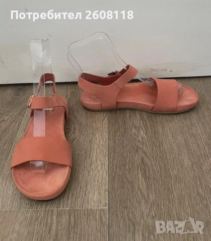 Clarks сандали – оротопедични, велур, №40, снимка 7 - Сандали - 53491646