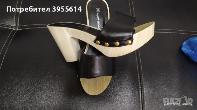 Продавам чисто нови дамски чехли сабо, снимка 3 - Чехли - 51471353