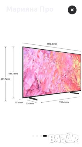 Телевизор SAMSUNG 50Q60C, 50" (125 см), Smart, UHD 4K, Клас E, QLED, снимка 18 - Телевизори - 46022073