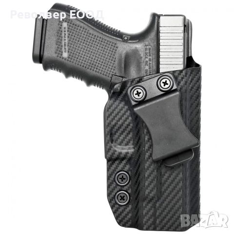 Кобур Rounded by CE - за Glock 19/19X/23/32/45, вътрешен с въртяща щипка, дясна ръка, снимка 2 - Оборудване и аксесоари за оръжия - 45269011