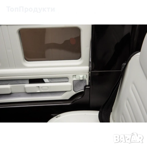 Акумулаторен джип Mercedes EQG Electric G-Class 12V с отварящи се врати меки гуми 4x4, снимка 10 - Детски велосипеди, триколки и коли - 53071033