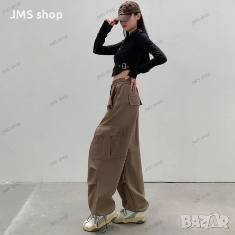 Дамски модни улични ежедневни панталони, 3цвята , снимка 5 - Панталони - 45728911