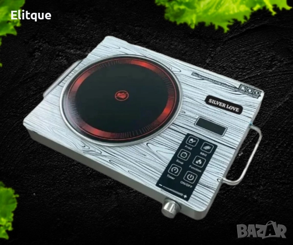 Електрическа керамична инфрачервена/индукционен готварски котлон SilverLove SC-101, снимка 4 - Друга електроника - 52832126