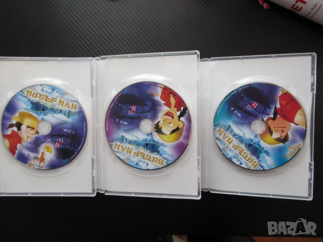 Питър Пан 1,2,3 DVD филм детски филмчета Капитан Хук феи остров пирати кораб свобода магия анимация , снимка 2 - Анимации - 53524587