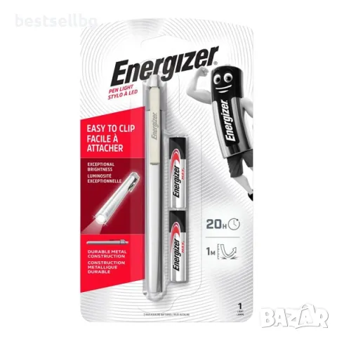 Силен малък ръчен LED фенер Energizer метален под формата на химикал, снимка 5 - Къмпинг осветление - 46847060