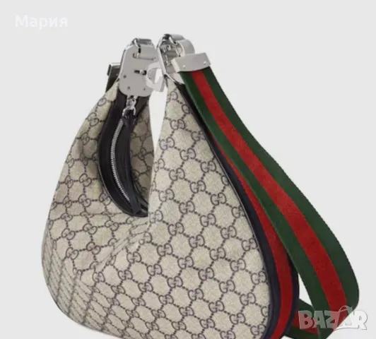 Елегантна Гучи/Gucci „Attache-Аташе” чанта с 2 дръжки, снимка 3 - Чанти - 49899449