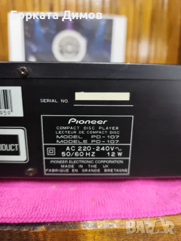 Pioneer PD-107 CD player , снимка 8 - Ресийвъри, усилватели, смесителни пултове - 48090243