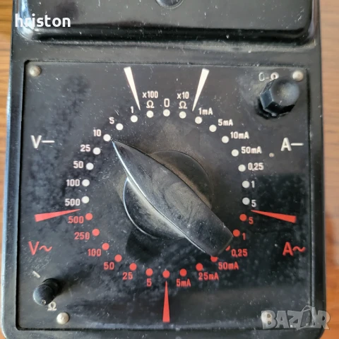 Продавам български мултицет от 50-те години на миналия век., снимка 3 - Друга електроника - 50702435