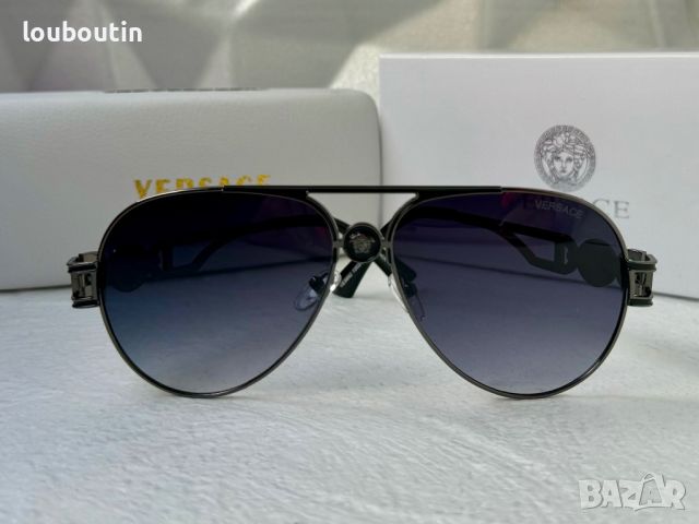 Versace мъжки слънчеви очила авиатор унисекс дамски, снимка 12 - Слънчеви и диоптрични очила - 45504671