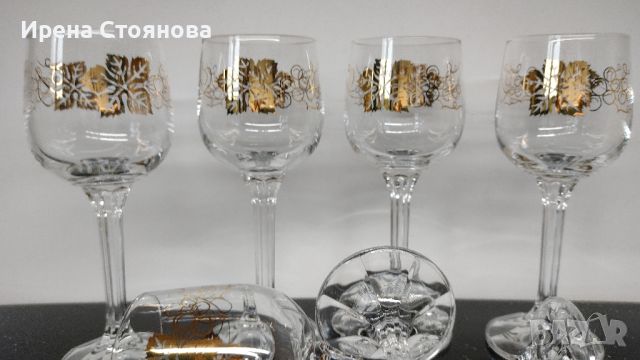 Комплект 6 чаши за ракия, кристалин Bohemia, снимка 11 - Чаши - 45700433