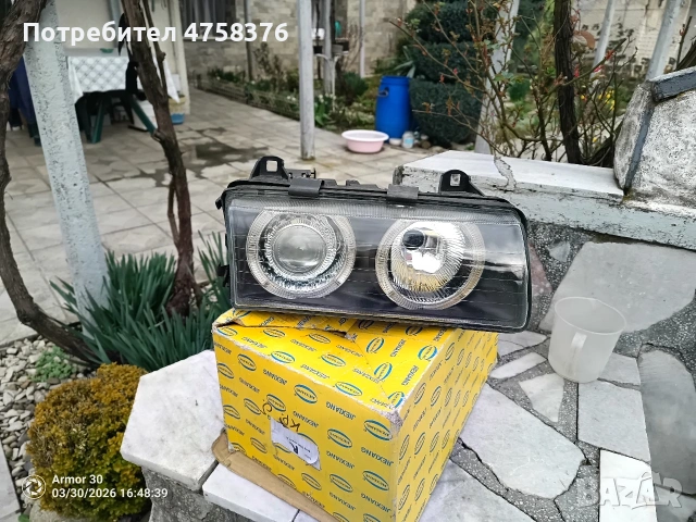 кристални фарове за БМВ е36 ляв и десен 