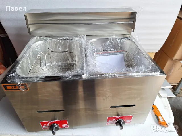 Газови фритюрници -5,5л. единичен и двоен, снимка 3 - Обзавеждане на кухня - 50015429