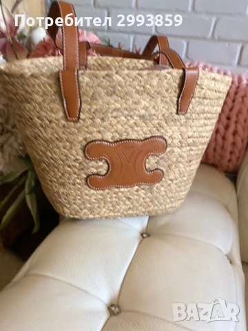 CELINE bag*Чанта за плаж рафия селин, снимка 2 - Чанти - 53365439