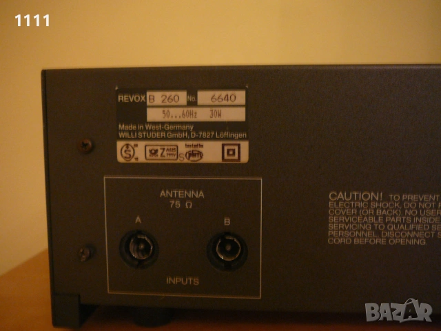 REVOX B 260, снимка 7 - Ресийвъри, усилватели, смесителни пултове - 54082411