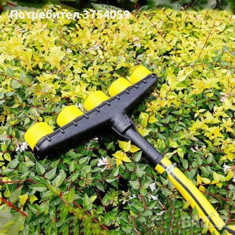 Разпръсквач за маркуч с 5 дюзи – равномерно поливане и универсално почистване, снимка 5 - Градинска техника - 53076669