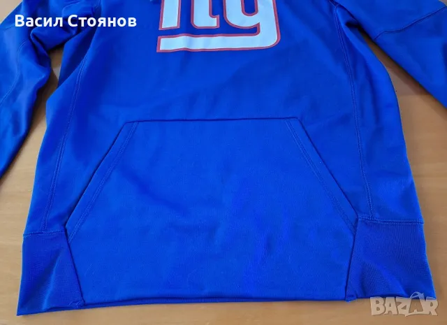 Nike New York Giants Performance Circuit blue hoodie - размер М, снимка 5 - Фен артикули - 49375412