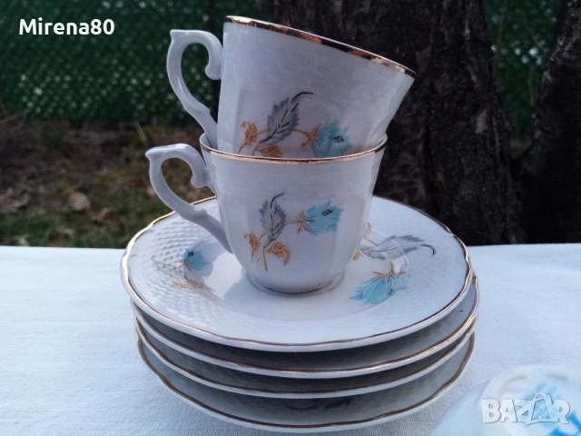 Винтидж румънски сетове - за чай и кафе, снимка 3 - Чаши - 53714276