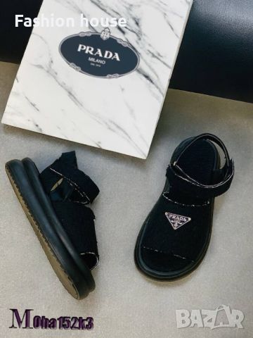 Prada дамски сандали черно,бежово, снимка 2 - Сандали - 46666221