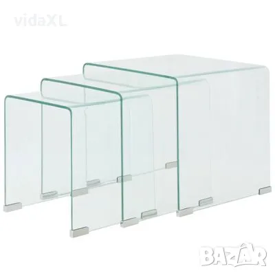 vidaXL Комплект три помощни масички,(SKU:244190, снимка 1 - Маси - 47914586