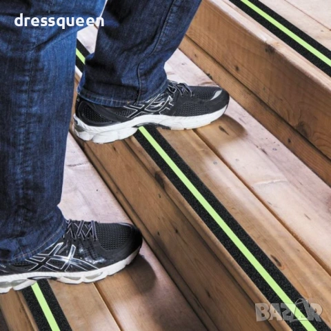 4858 Светеща Сигнална Лента за Стълби и Препятствия – 5м, Видимост в Пълна Тъмнина, снимка 3 - Други - 53709880