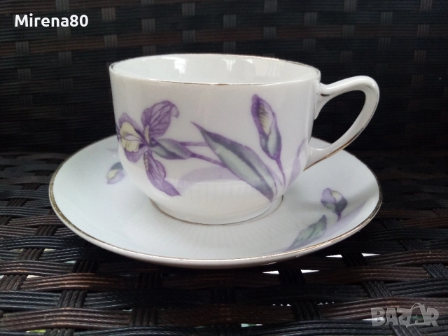 Антикварен баварски сервиз за чай, снимка 8 - Антикварни и старинни предмети - 52627598