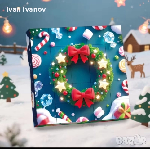 Коледен магнитен пъзел, 25 кубчета, снимка 7 - Игри и пъзели - 52493012