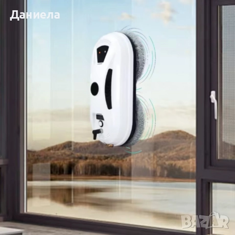Интелигентен робот за почистване на прозорци с двойни въртящи се падове и вакуум 2800Pa