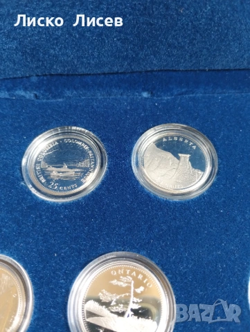 Канада 1992г. 125 години Конфедерация сребро, снимка 8 - Нумизматика и бонистика - 53960236