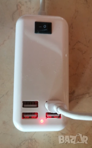 15W, USB зарядно, разклонител, с 4 USB изхода, снимка 3 - Оригинални зарядни - 54017463