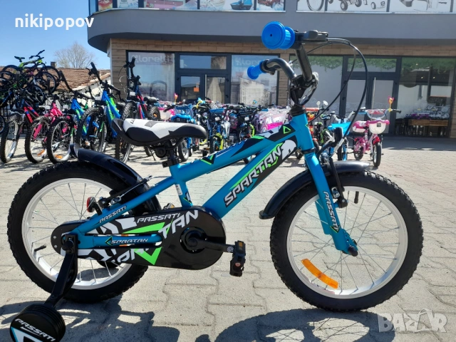PASSATI Велосипед 16" SPARTAN син, снимка 12 - Велосипеди - 53759397
