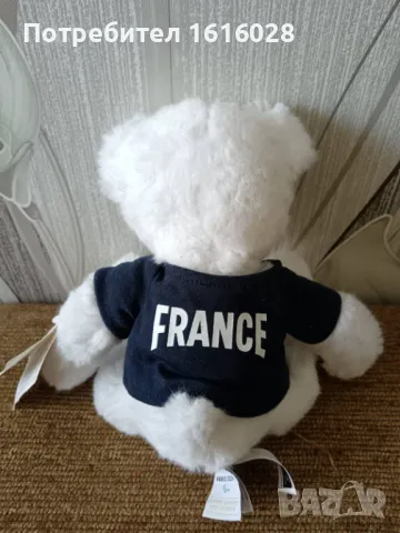 Мечето талисман на френския отбор на Олимпийските игри в Париж през 2024 г., снимка 5 - Плюшени играчки - 50176872