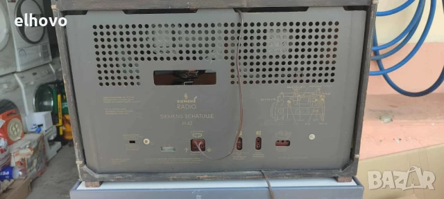 Старо лампово радио Siemens-Schatulle H42, снимка 10 - Антикварни и старинни предмети - 50721430