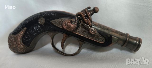Красив метален кремъчен пистолет за украса и декорация , снимка 2 - Колекции - 45839728