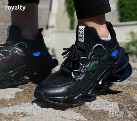 Черни мъжки спортни маратонки , снимка 2 - Маратонки - 51645147