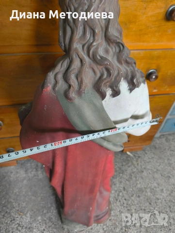 Керамична статуя на Исус Христос , снимка 6 - Антикварни и старинни предмети - 53898604