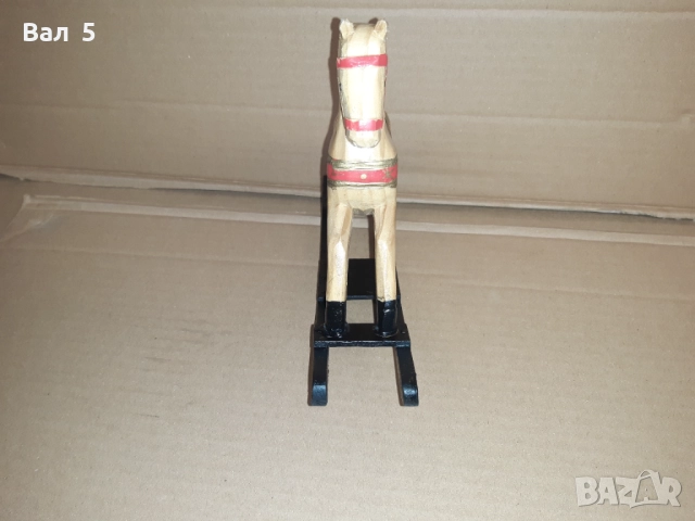 Старо дървено люлещо се конче , играчка, снимка 3 - Антикварни и старинни предмети - 52400726