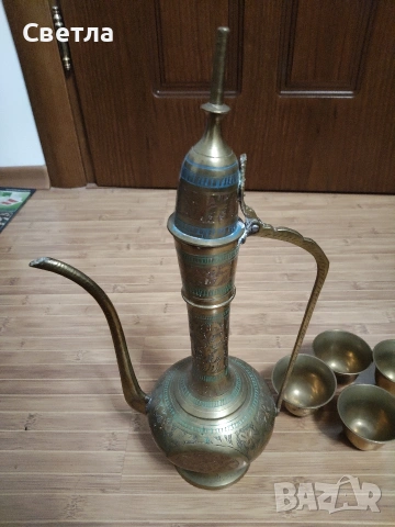 Стар Месингов чайник, снимка 6 - Други ценни предмети - 53462987