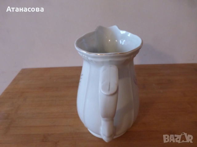 Кана български порцелан Коста Йорданов Видин 1960 г 3, снимка 6 - Аксесоари за кухня - 52511439