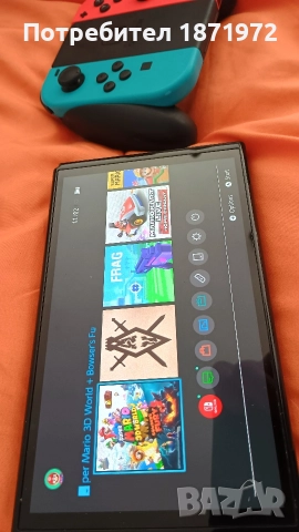 Продавам Nintendo Switch OLED ,пълен комплект + 2 оригинални игри, снимка 2 - Nintendo конзоли - 52863054